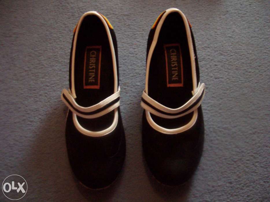 Czarne szpilki buty z białą podeszwą Christine - KARTON! z 70 na 24,99