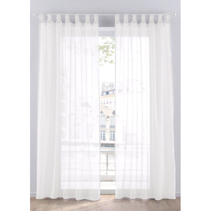 bonprix 1 szt biała firana na szelkach 225x140