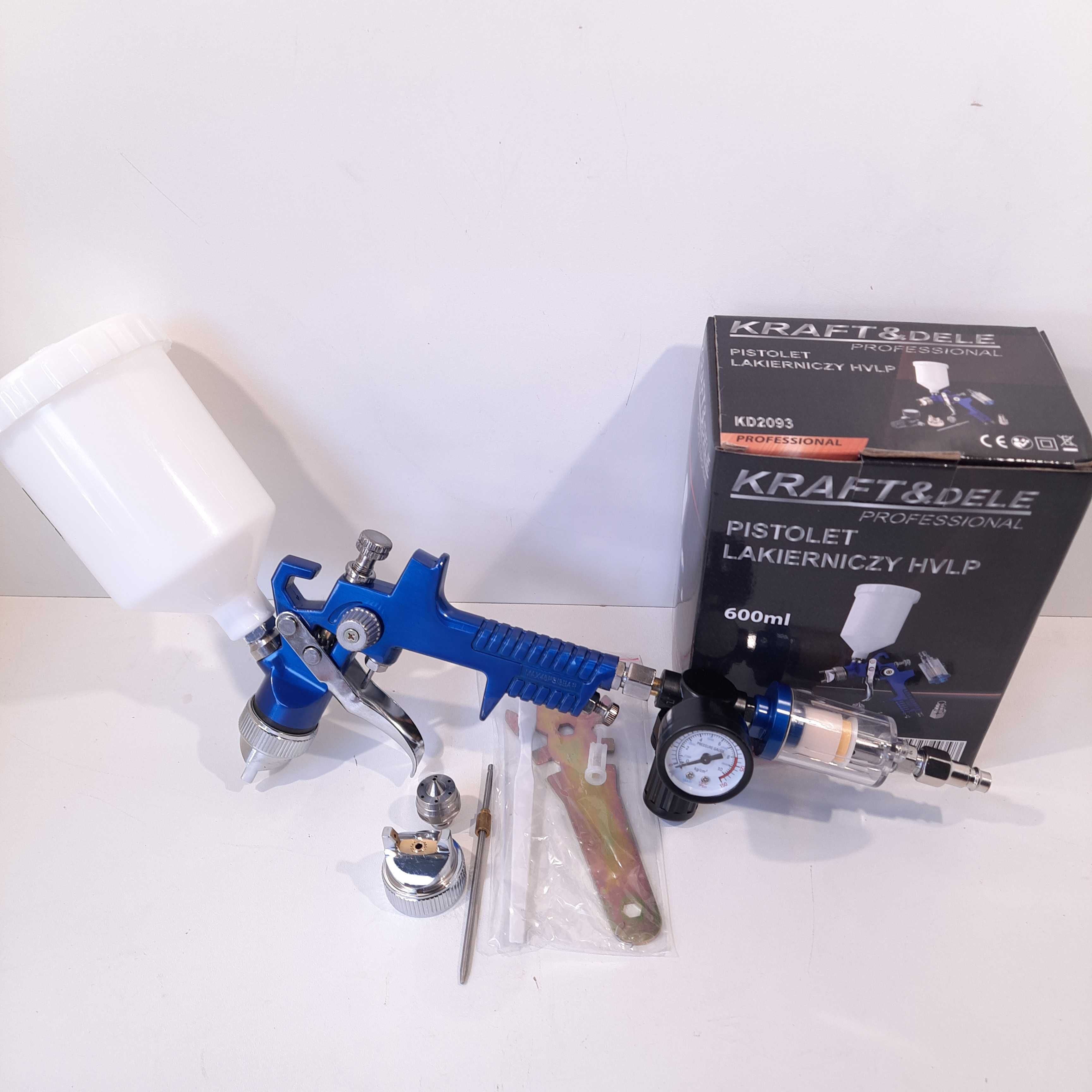 PISTOLET LAKIERNICZY HVLP do malowania 600 ml / 1,4mm DYSZA KD2093