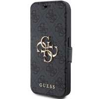 Etui Guess 4G Metal Logo Na Iphone 15 Pro Max - Szare