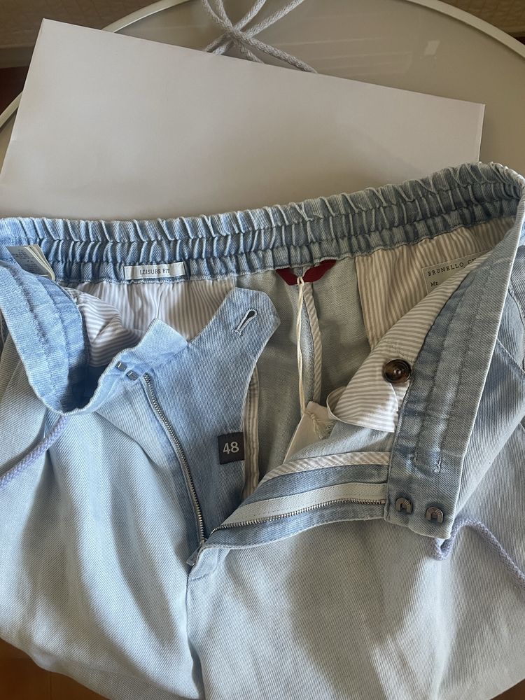 Брюки котоновые Brunello Cucinelli размер 48