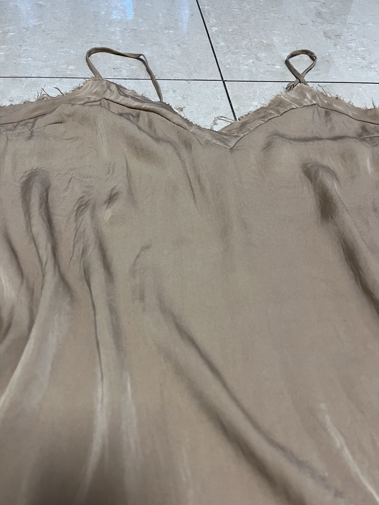 Top By Malene Birger r L silk jedwab