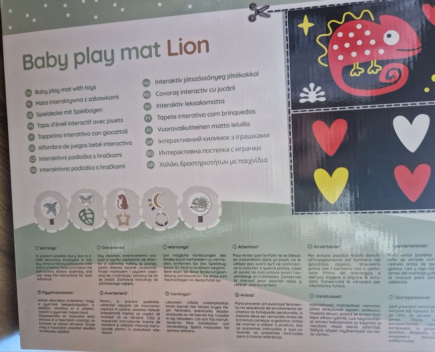 Mata edukacyjna motyw lwa nukido nowa
