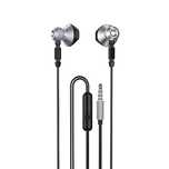 Dudao metalowe przewodowe słuchawki douszne 3,5 mm mini jack szary (X2
