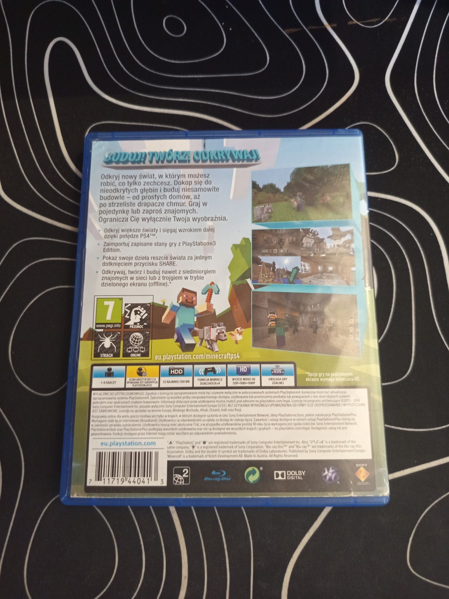 Minecraft gra na ps4