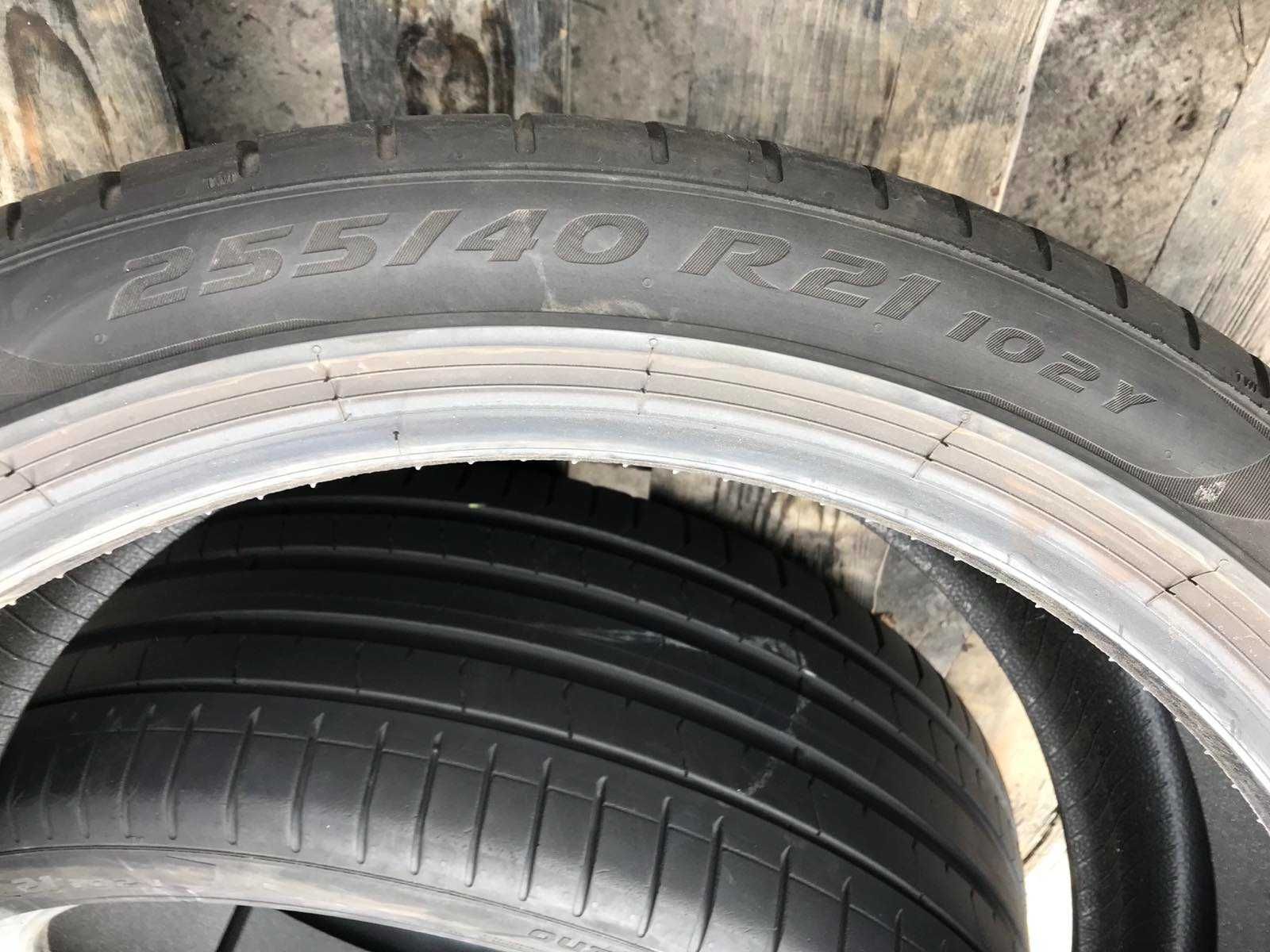 Шини Pirelli 255/40r21 Пара літо б/у склад Оригінал