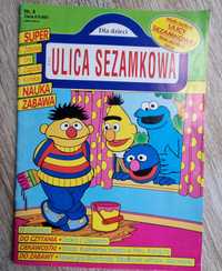 Czasopismo ulica Sezamkowa vintage rok 1992 gazeta retro sesame nr 4