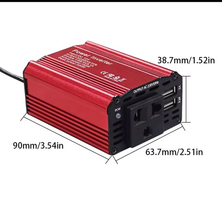 Компактный инвертор 12в на 220в