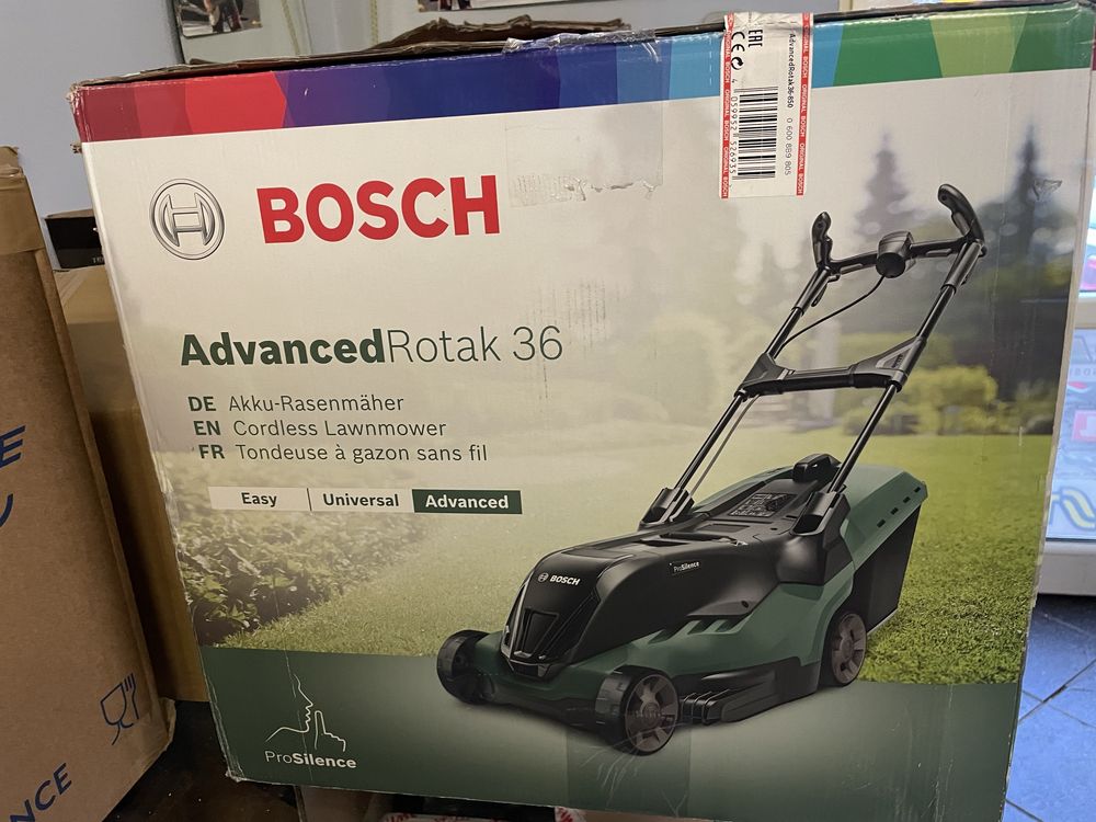 Nowa Kosiarka akumulatorowa Bosch Advanced Rotak 36-850 ProSilence