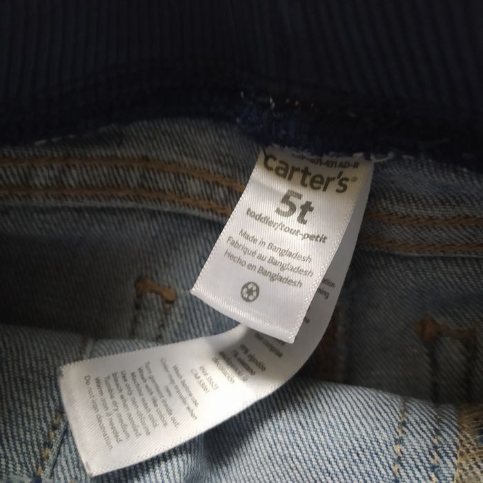Jeansowe spodnie na gumie Carter’s 92 110 na ok. 24-36 m-cy unisex