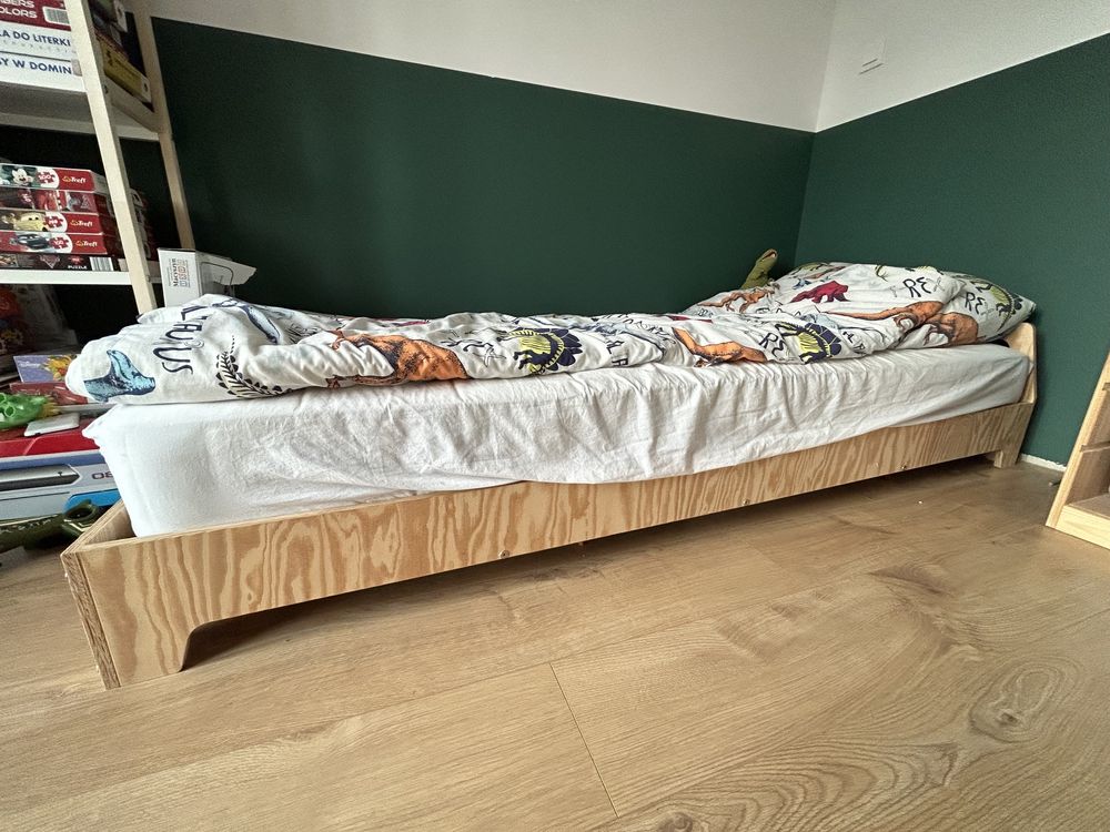 Łóżko 80x200 boho drewniane