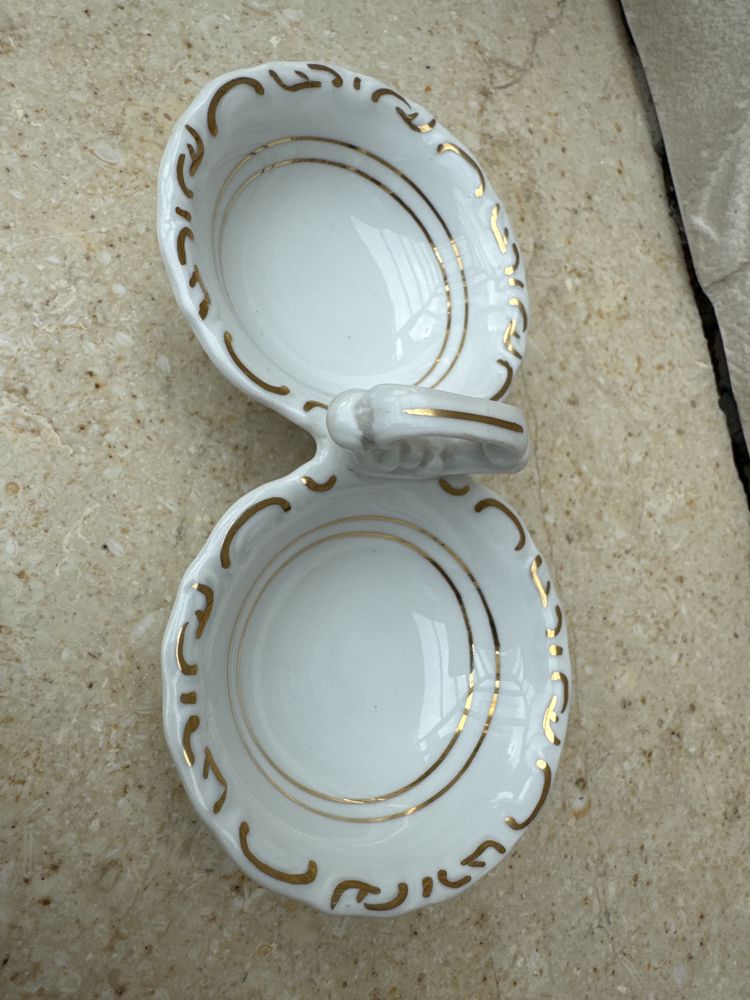 Pojemnik na pieprz i sól stara porcelana Walbrzych
