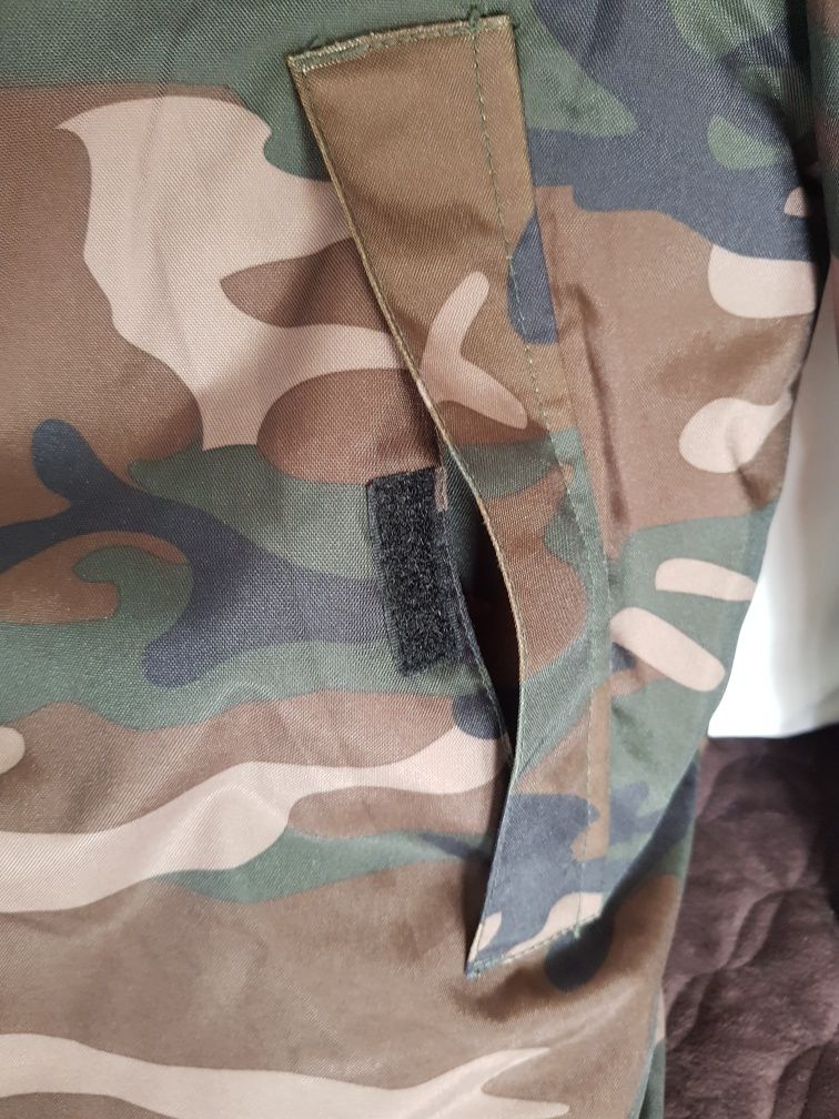 Kurtka myśliwska Solognac Camouflage Warm 100 WTP rozmiar M -L