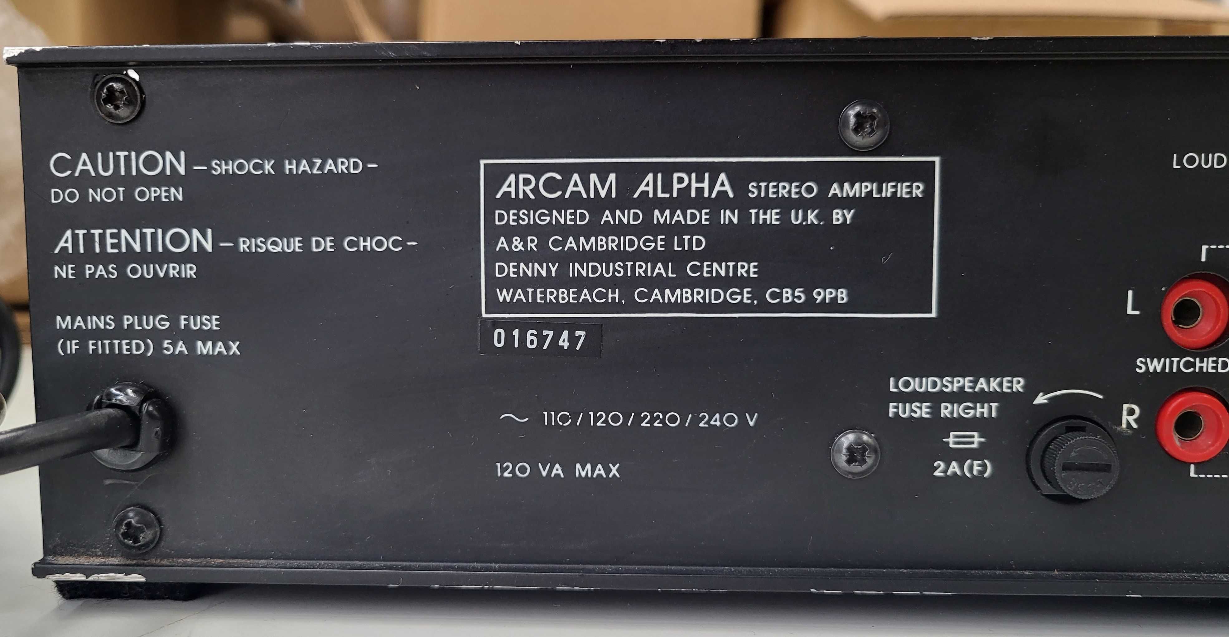 Arcam Alpha Amplificador Made in England