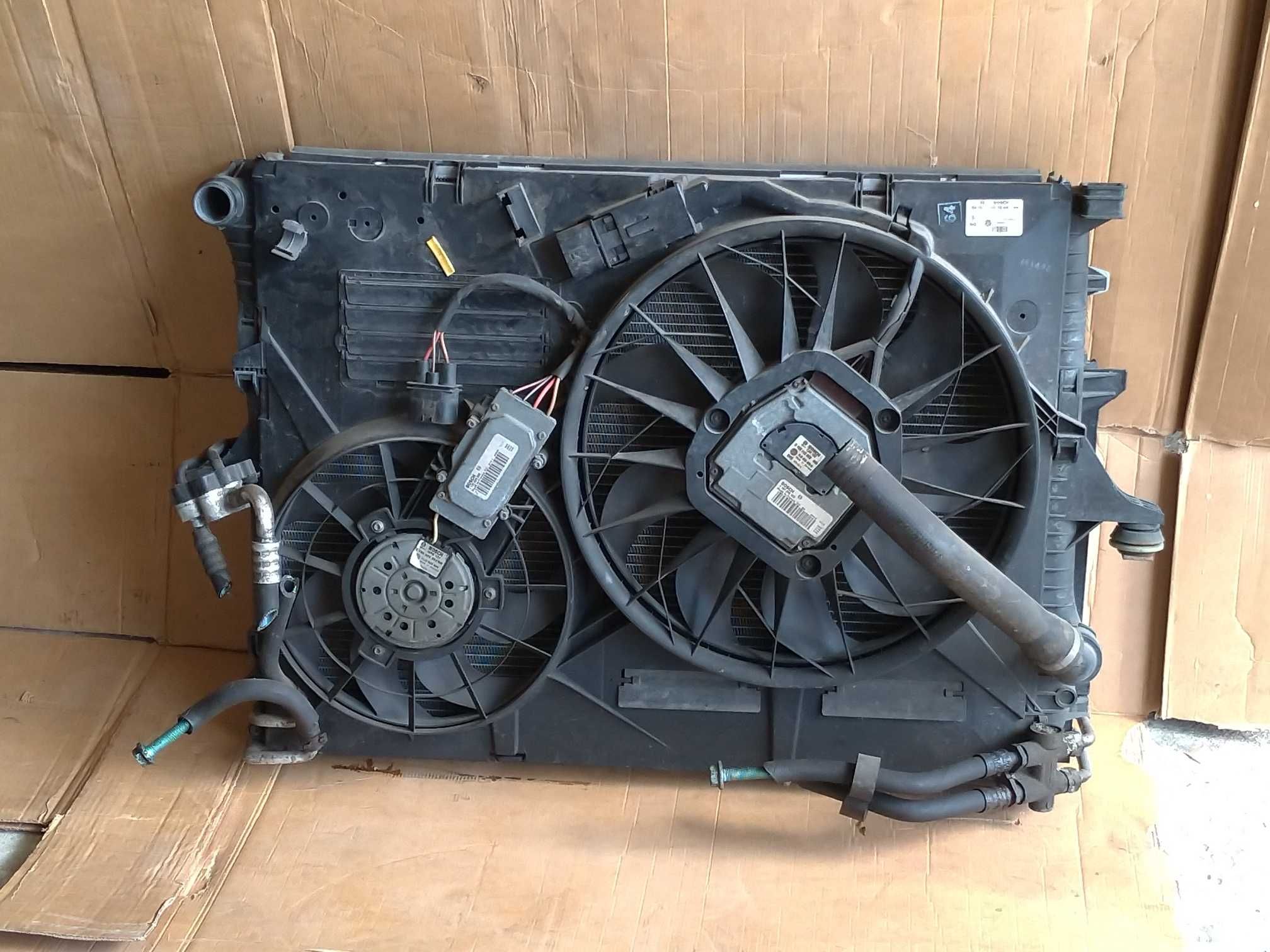 Radiador agua, ventilador original Bosch VW Touareg 3.2V6 AZZ.