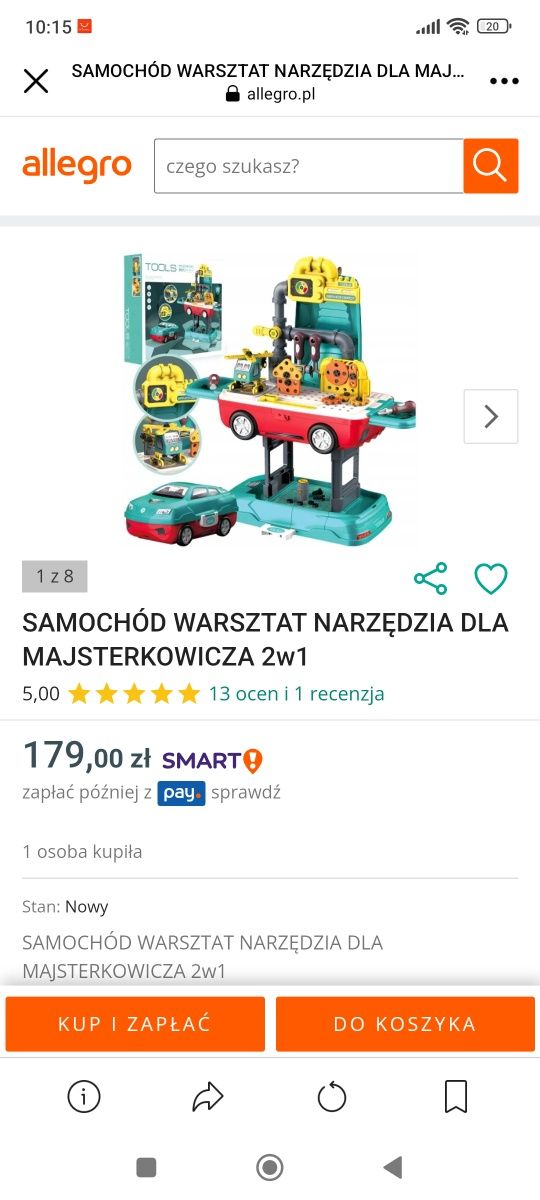 Samochód, warsztat dla majsterkowicza 2w1