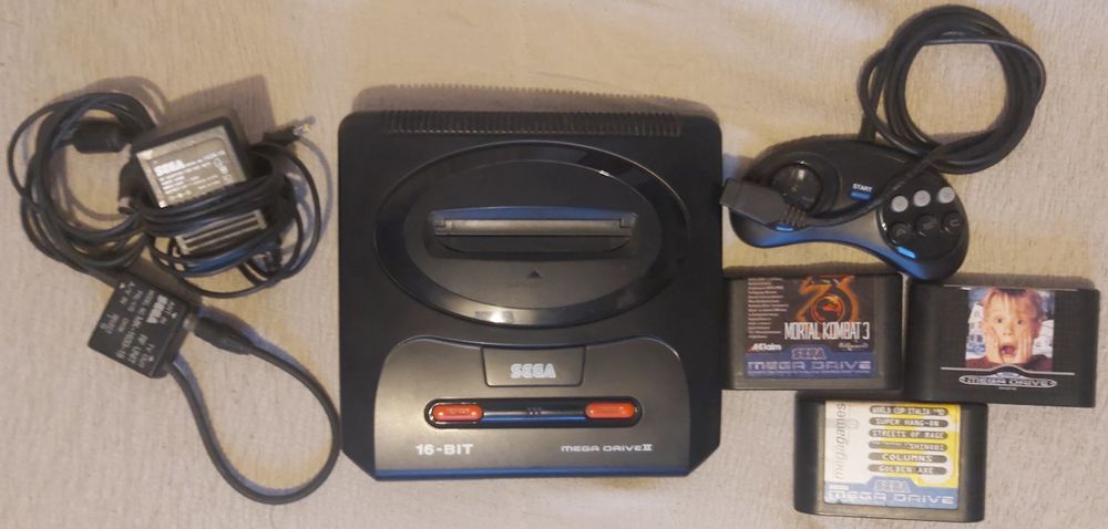 Mega drive ll com Jogos.