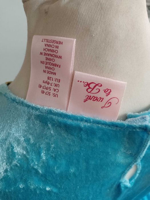 NOWY strój karnawałowy DAMA DWORU DWORKA wróżkla Elsa Elza 122/128 28