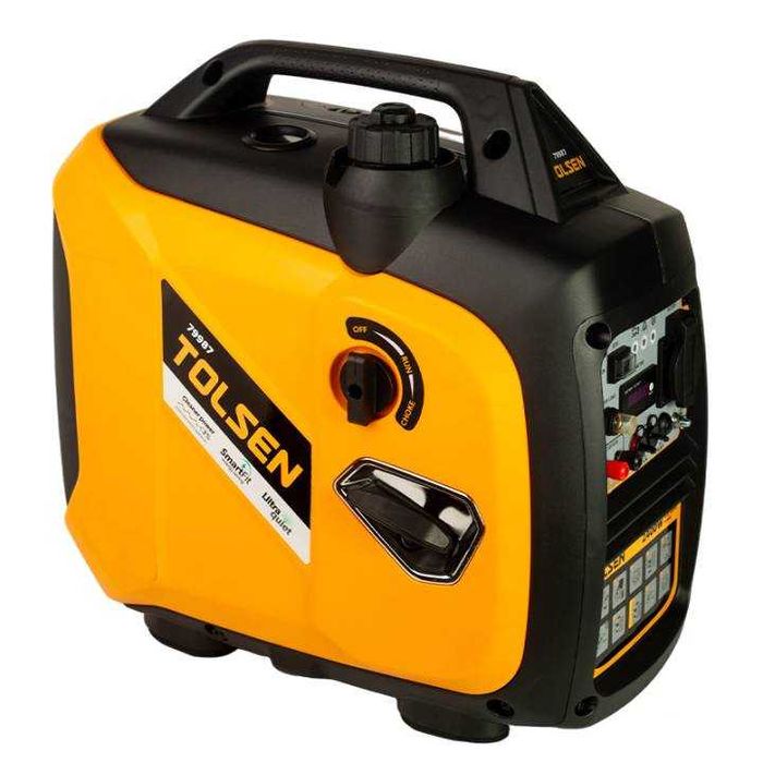 Генератор инверторный Tolsen 2400W бензиновый/2,4кВт/ЭКО режим/медь/г1