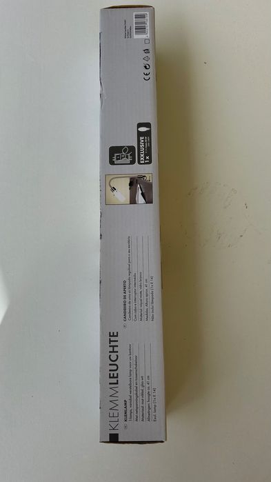 Desk lamp matt-nickel, branco