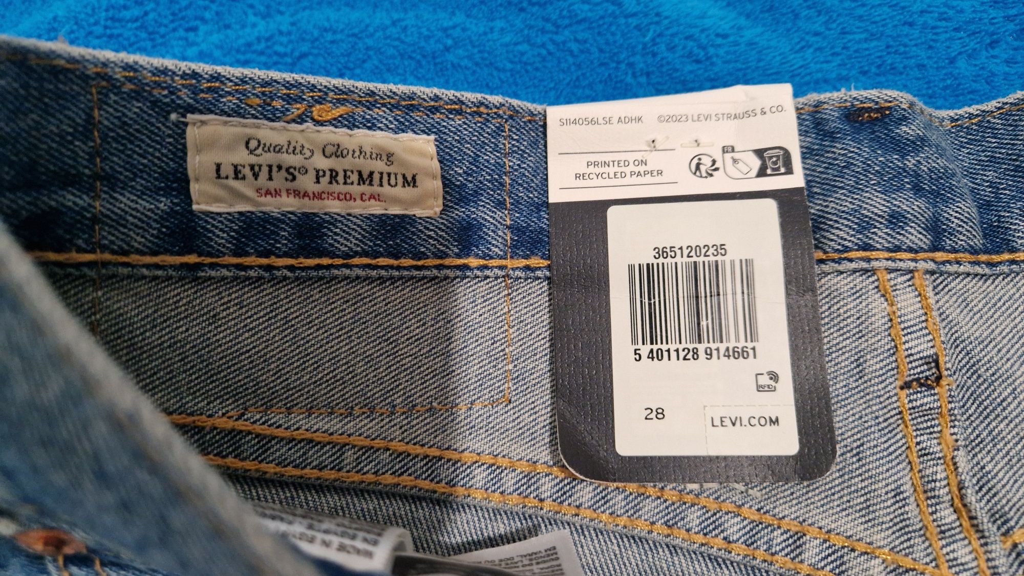 Calções de ganga Levi's 501