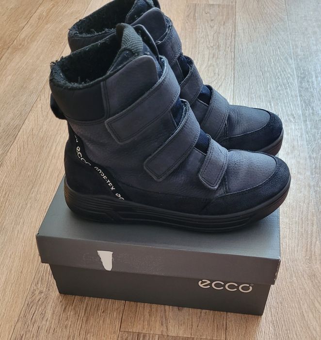 Зимние ботинки Ecco из натурального нубука,  мембрана Gortex
