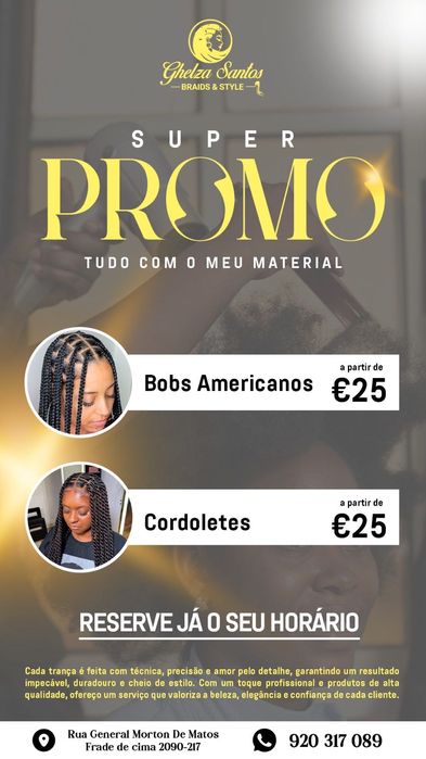 Tranças  a muito bom preço