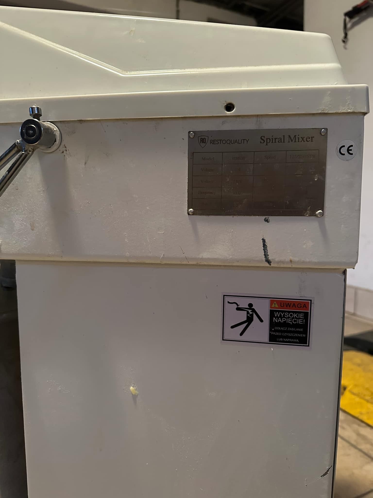 Mikser spiralny /miesiarka/ mieszalnik 30l Restoquality
