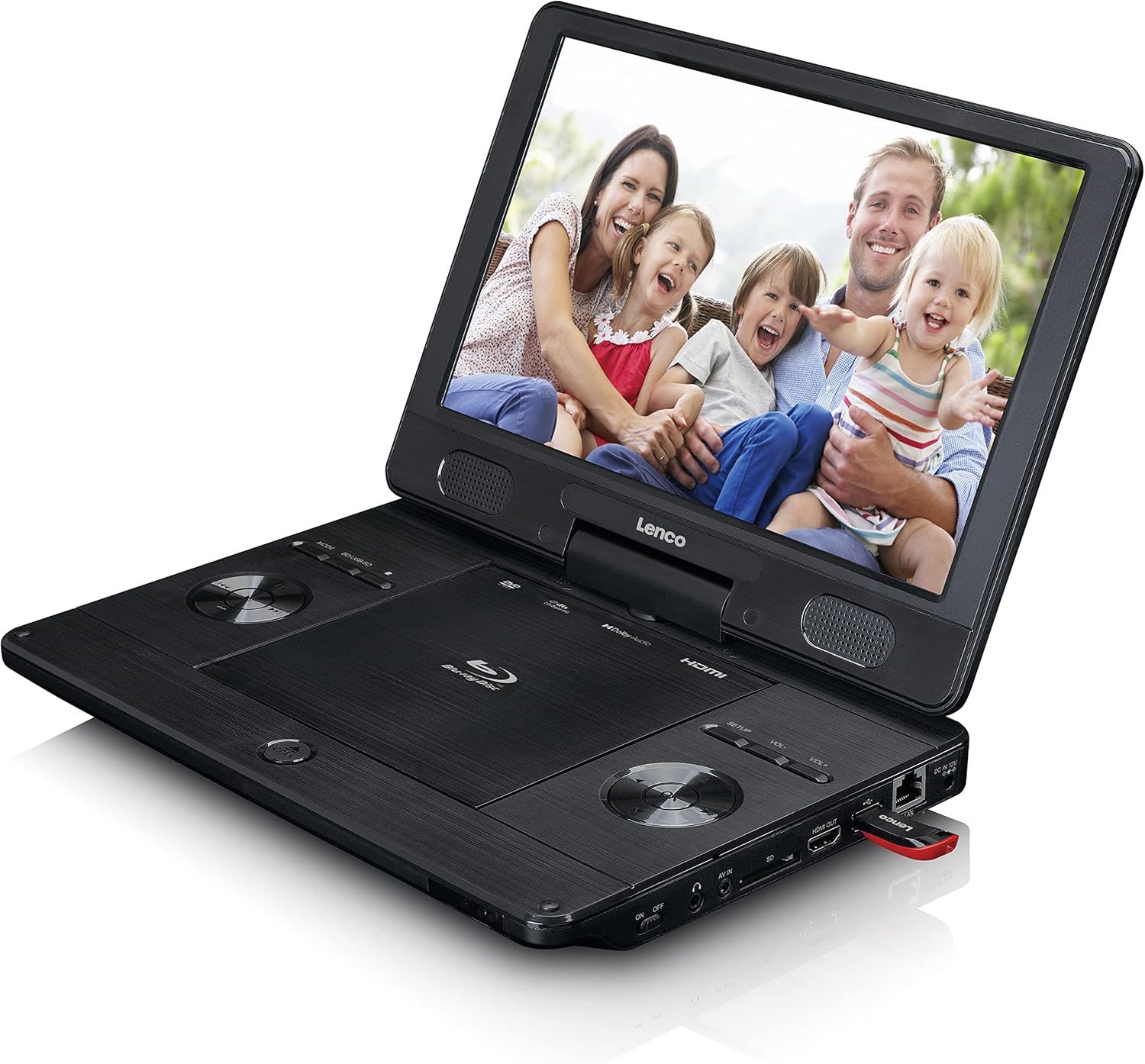 Przenośny odtwarzacz DVD Lenco BRP-1150BK