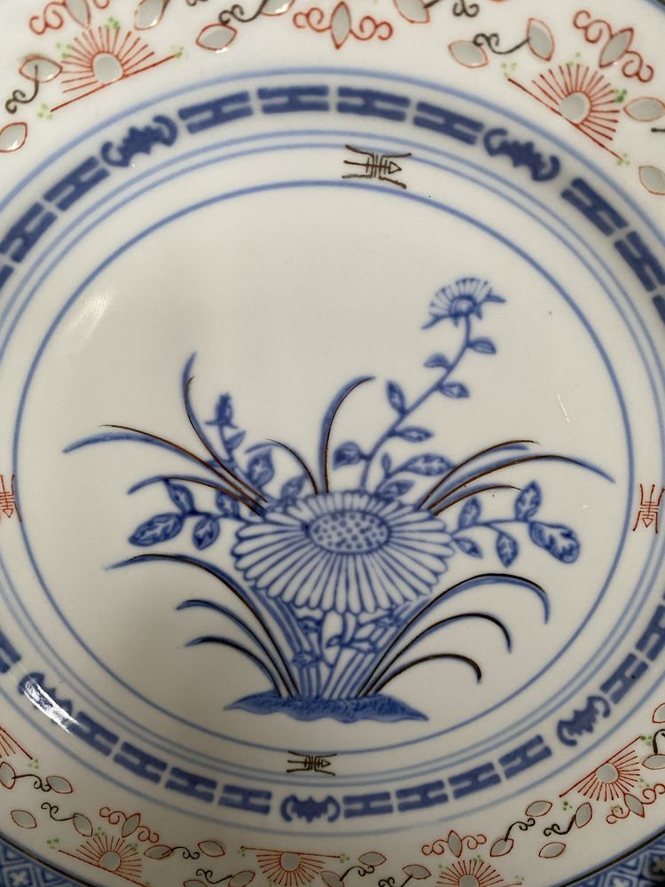 Prato de porcelana china