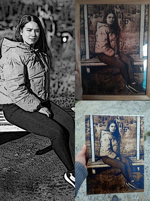 Гравіювання фото на фанері лазером | Індивідуальне замовлення