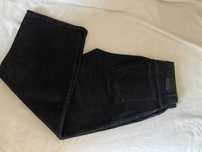 Jeansy czarne Massimo Dutti rozm. 40, wysoki stan, krój prosty