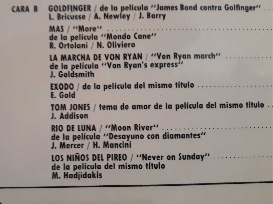 Enoch Light - Grandes temas de grandes peliculas - LP - portes incl.