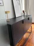 Komoda Westwing Neptun czarna metalowa loft