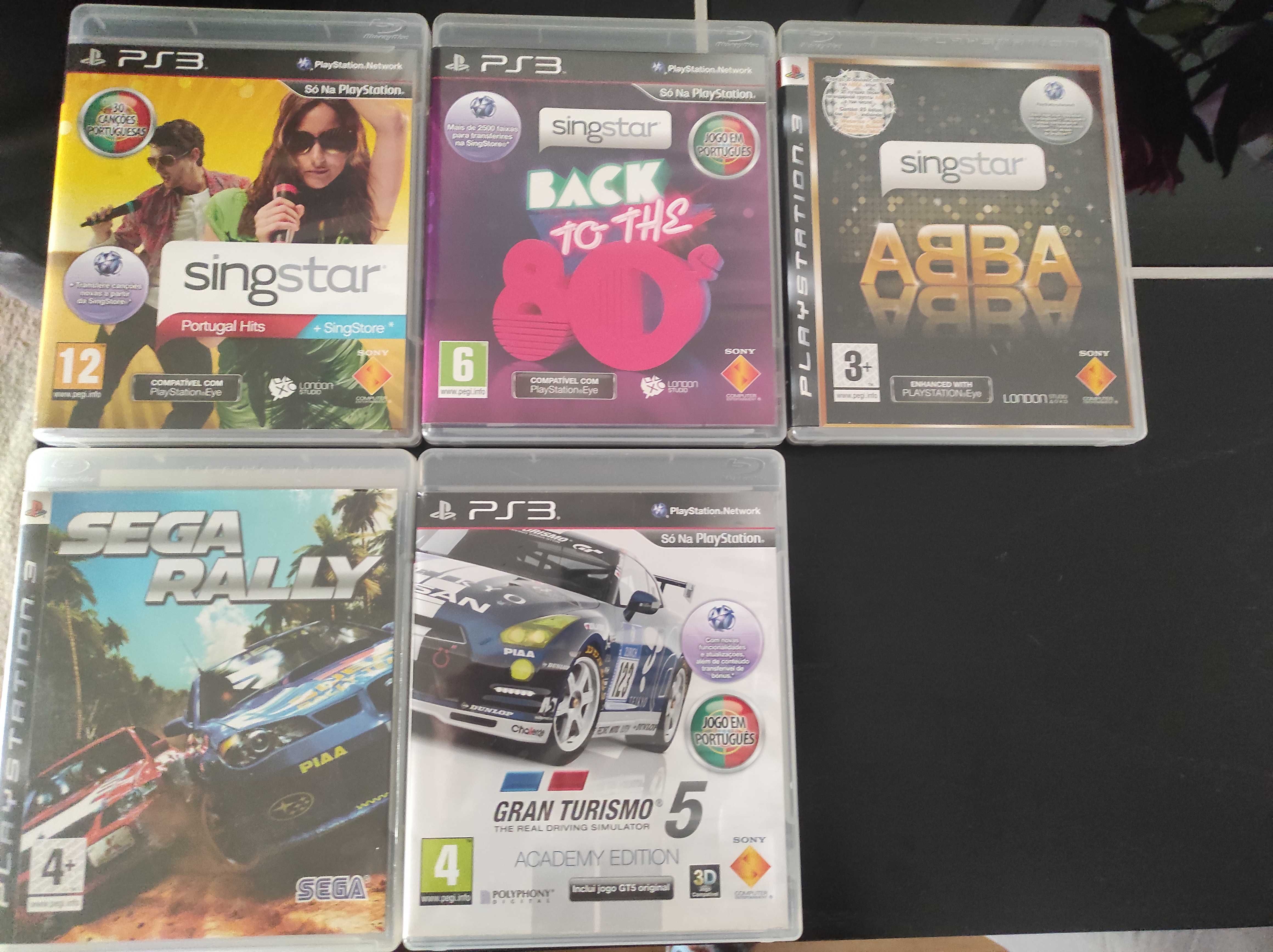 Playstation 3 com jogos e acessórios