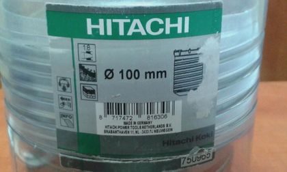 HITACHI koronka wiertarska 100mm otwornica węgliki spiekane PROFI