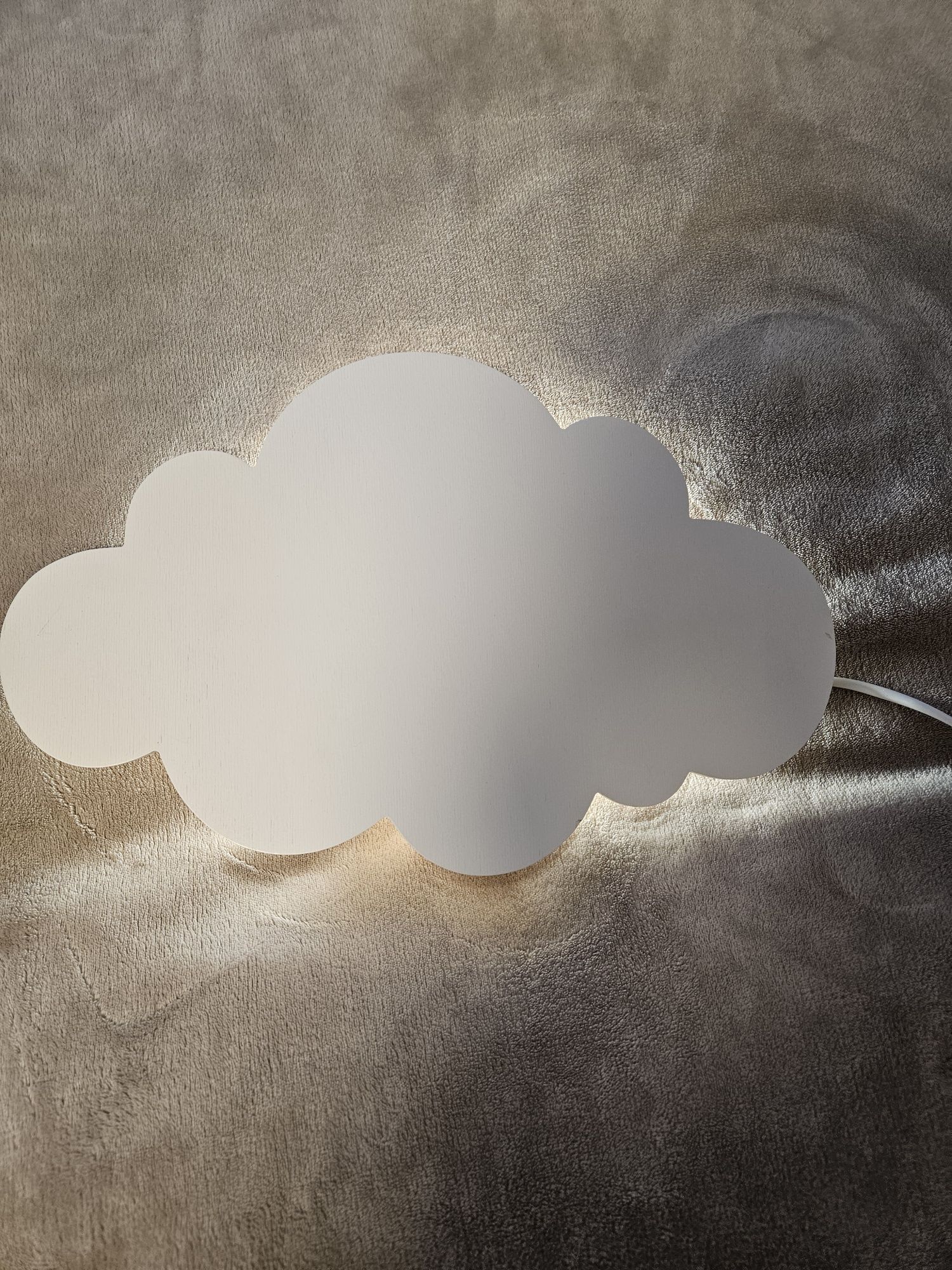 Дерев'яний світильник від мережі ручної роботи біла Хмарина