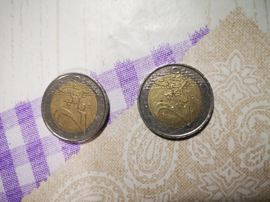2 moedas 2 euros harpa