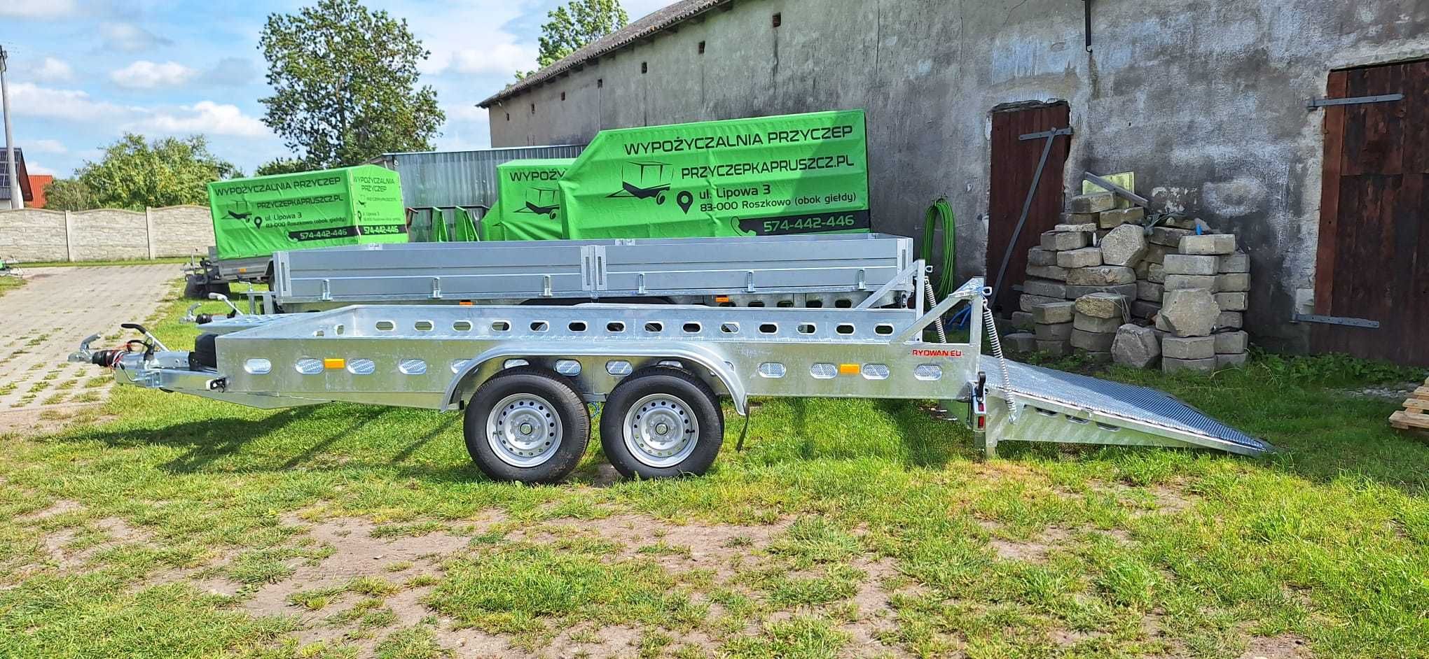 Wynajem platforma/laweta do minikoparki 2,7t i 3,5t