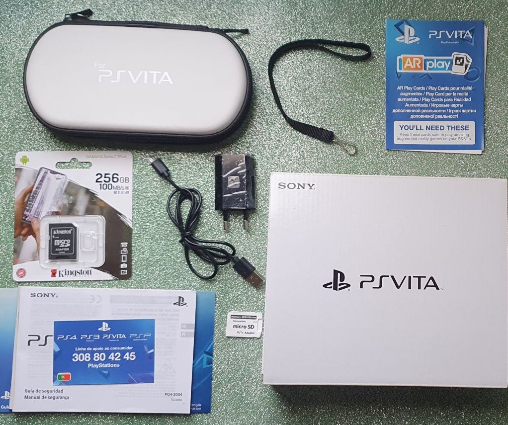 PSVITA mod.PCH-(2016-BG) desbloqueada + cartão 256gb + Oferta