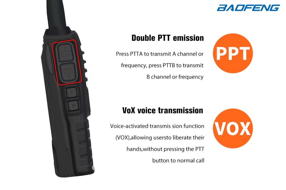 Baofeng UV-82 Radio with Dual PTT, 8 Watts64409434808961121