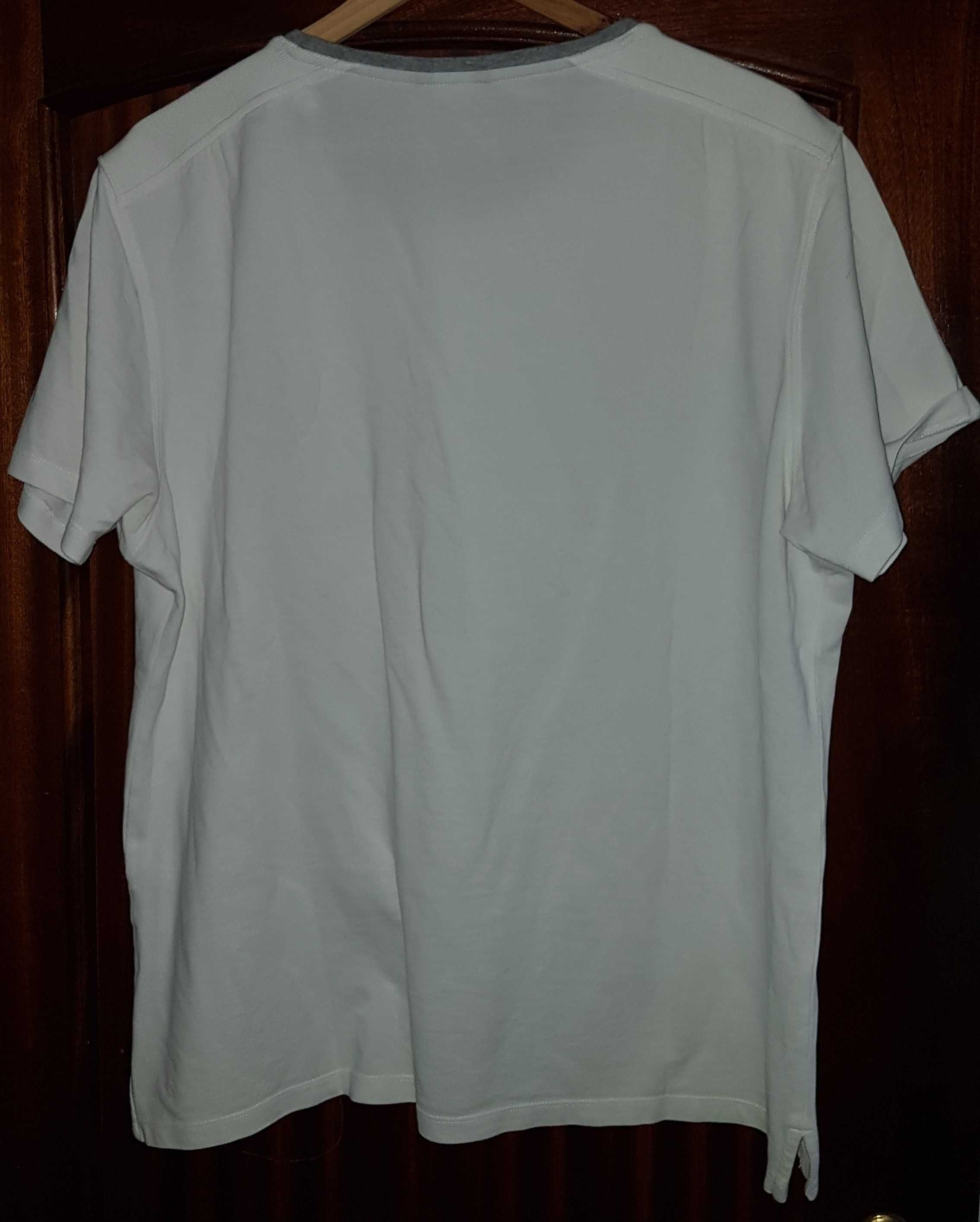 T-Shirt Branca | Massimo Dutti | Tamanho XXL