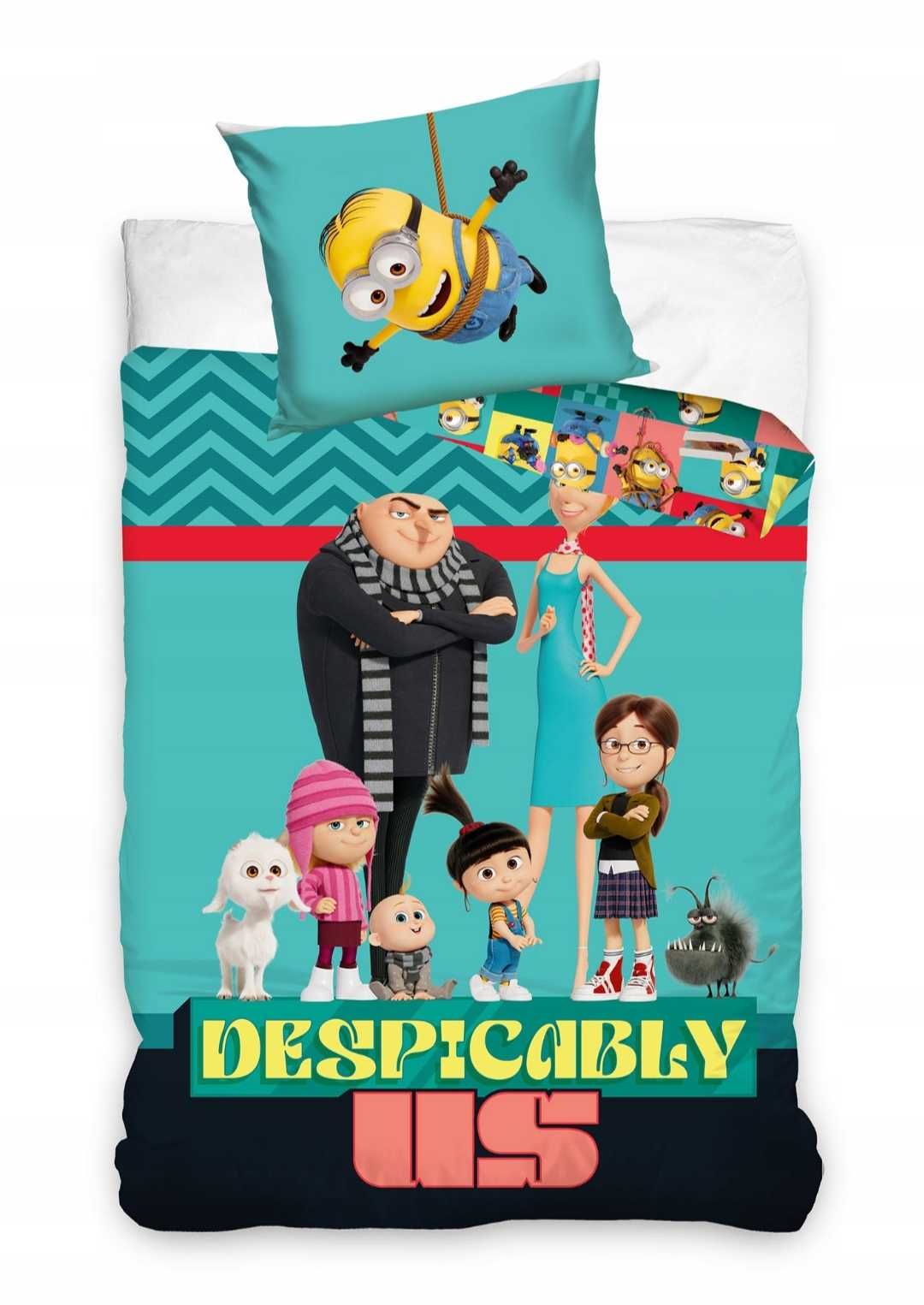 KOMPLET POŚCIELI Minionki 160x200 Dziecięca Miniones MINIONEK