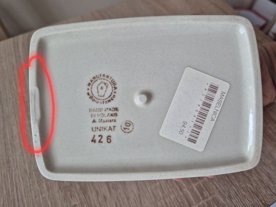 Maselnica Manufaktura Bolesławiec dekor 61A