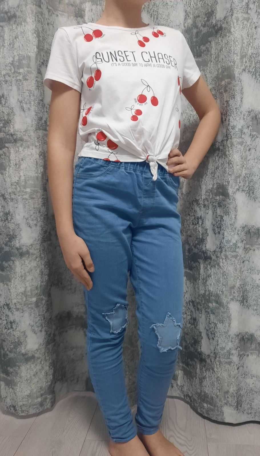 Штани на дівчинку джинс, катон 9-11 років