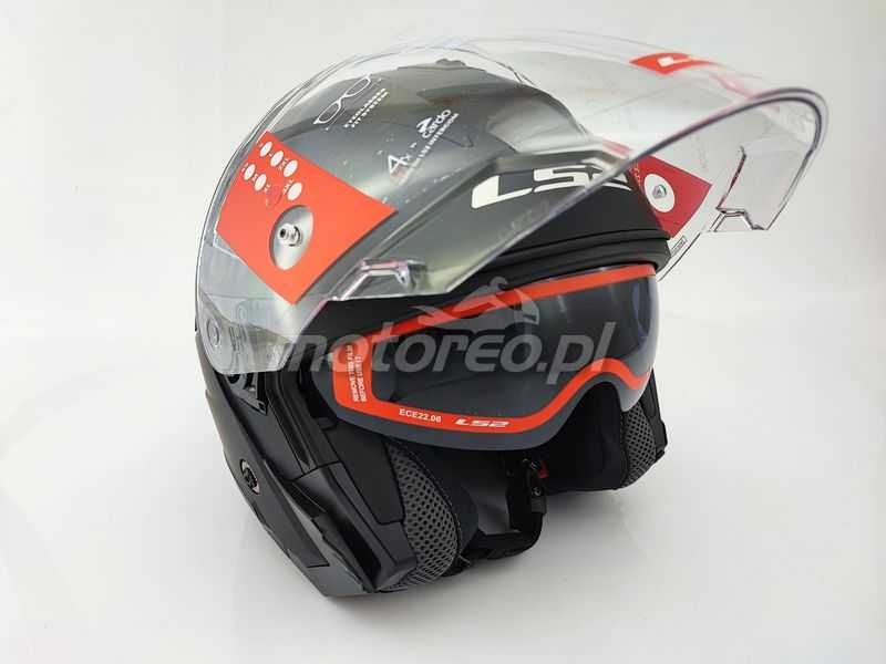WYPRZEDAŻ Kask Otwarty Blenda LS2 OF618 VERSO 2 Czarny Mat