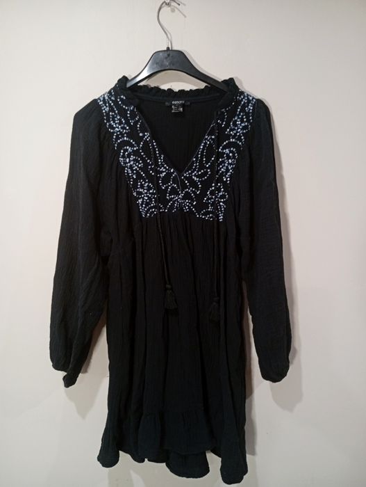 Czarna tunika Boho Esmara, rozmiar M