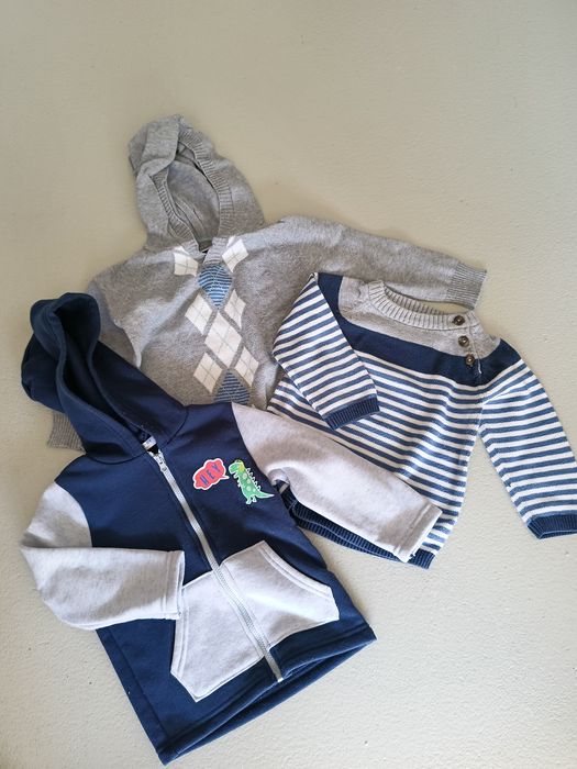 Paka ubranek dla chłopca długi rękaw   jesień zima