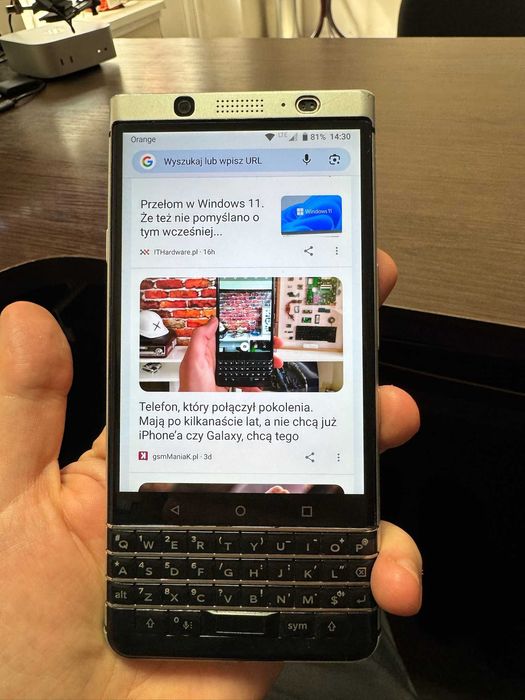 Blackberry Key One - Smartfon QWERTY - ładny stan, zestaw