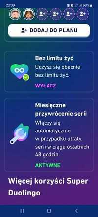 Duolingo PLUS Super na rok